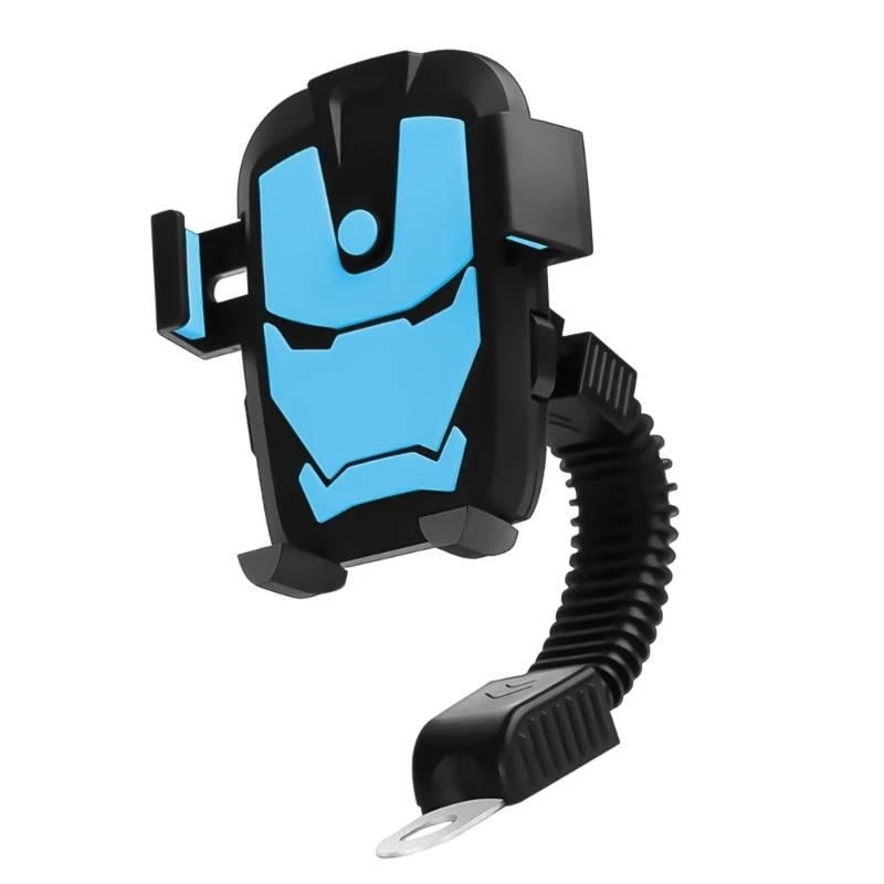 

652F Motorcycle Phone Mount, Bike Phone Holder Upgraded Quick Installation Handlebar/Rearviews Clip for Bicycles Scooters