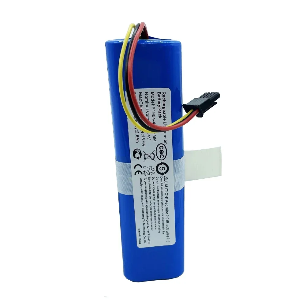 14.4V 18650 Lithium Ion Battery For Viomi V2 Pro V-RVCLM21B and Mi Vacuum Mop-P STYJ02YM Robot Vacuum Replacement 18650 Battery