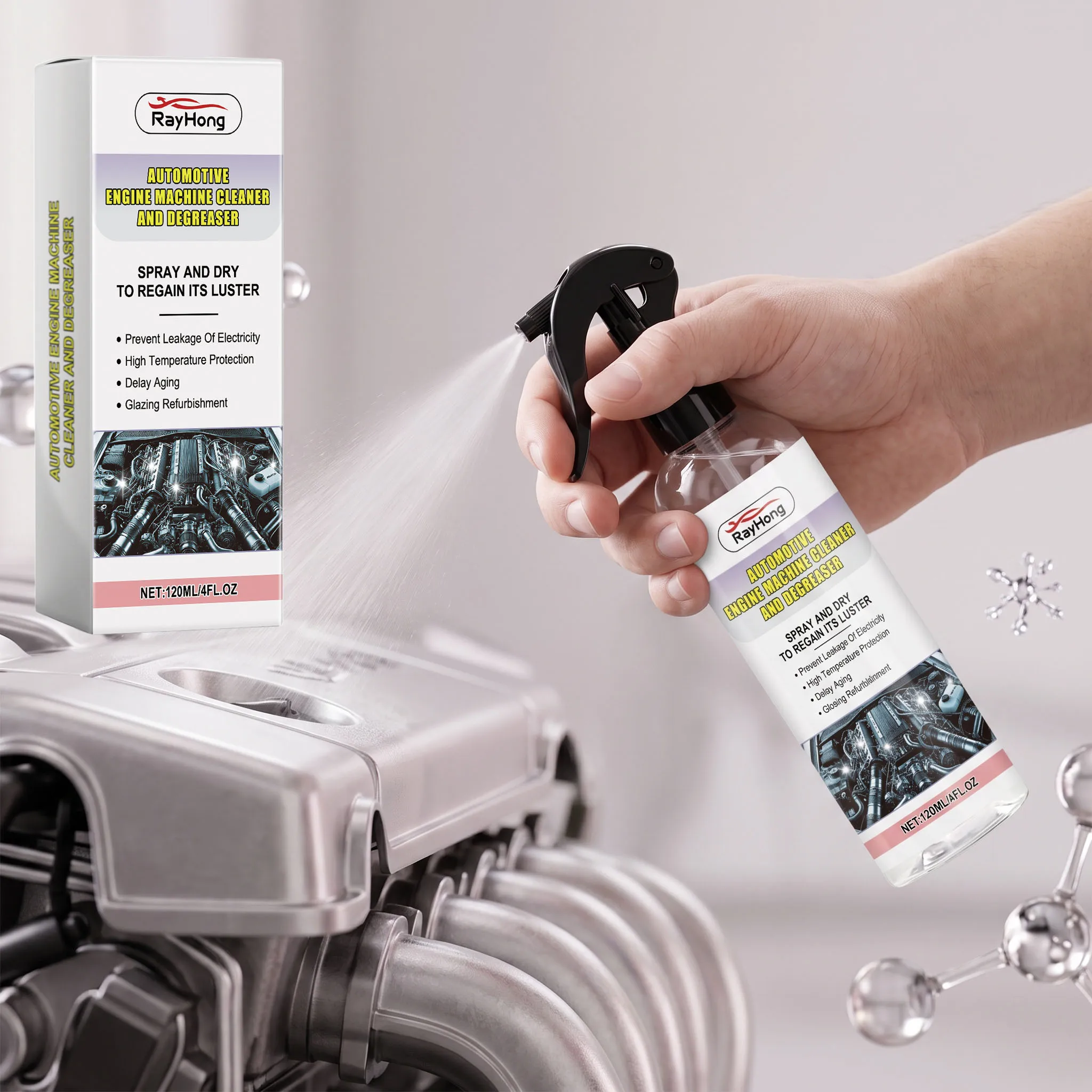 Car Engine Bay Cleaner Removing Carbon Deposits Blockages Fuel Saving Restoring Performance Power Catalytic Converter Care Agent