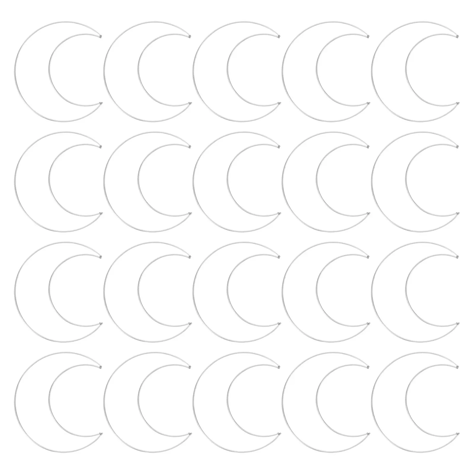 20 pièces de cerceaux attrape-rêves en fil de fer de 100 mm pour artisanat DIY, couronnes de mariage et attrape-rêves