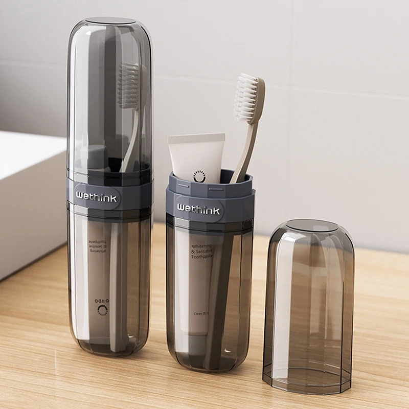 Toothbrush Storage Box Portable Mouthwash Cup Toothpaste Storage Box Toiletry Set Travel Supplies Portable Toothbrush Cup