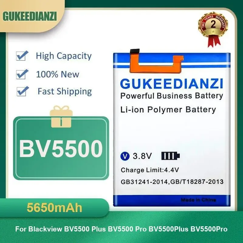 

5650mAh BV5500 Mobile Phone Battery For Blackview BV5500 Plus BV5500 Pro BV5500Plus BV5500Pro High Capacity
