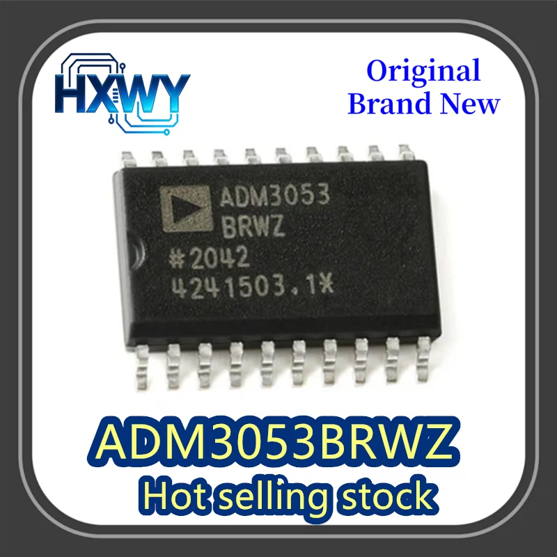 

(3/30 pieces) ADM3053BRWZ ADM3053 SOIC20 isolated CAN transceiver chip brand new and original.