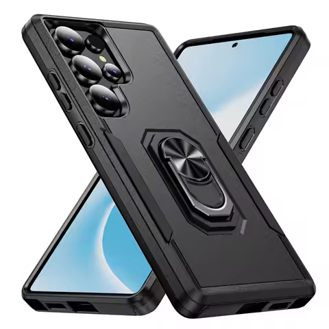 With Stand Finger Ring Case for Samsung Galaxy S25 Ultra S24 Plus S23 FE S22 S21 A56 A55 A54 5G A16 A15 A14 A36 A35 Phone Cases