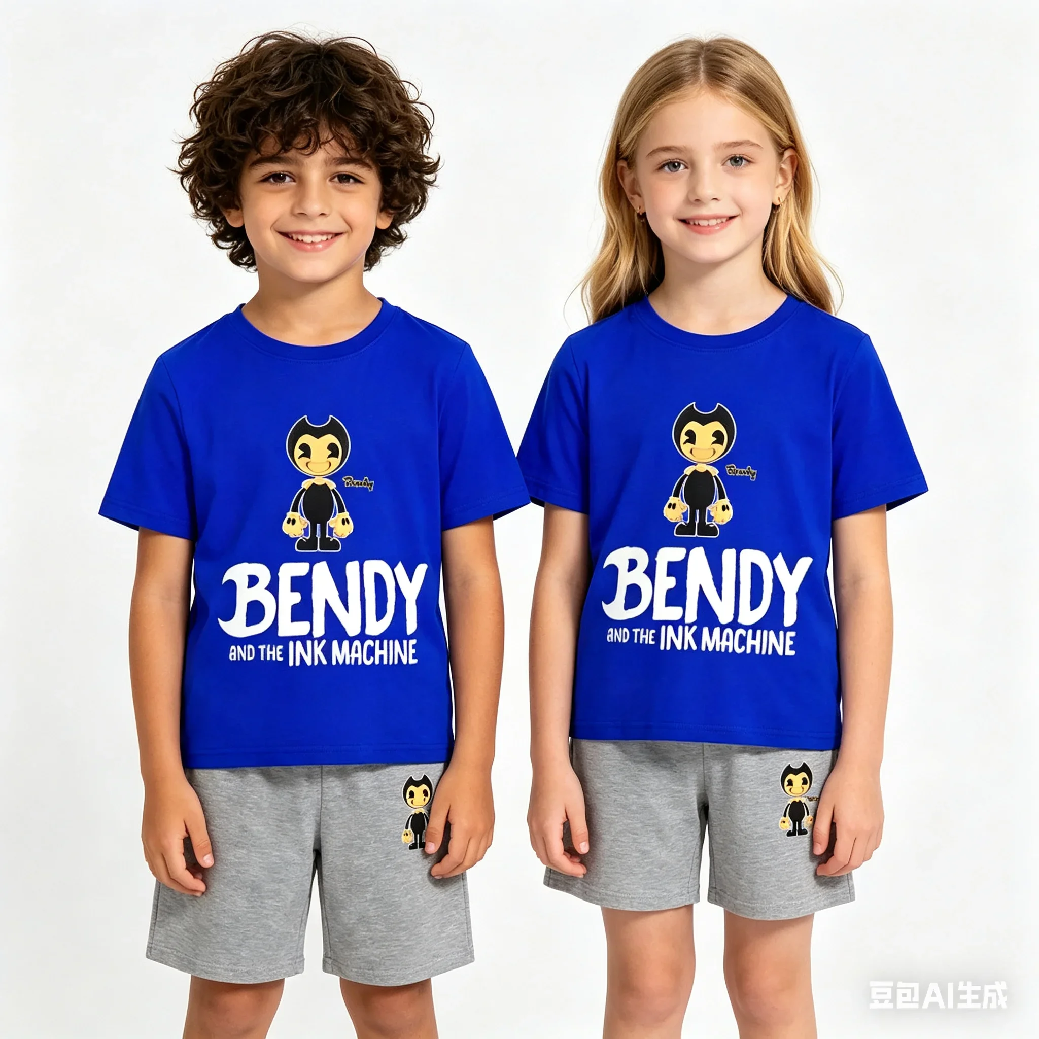 

2-13Y Kids Spring & Autumn Casual Cartoon & Letter Print 2-Piece Set Hoodie & Jogging Pants Tracksuit Outfits for Boys & Girls