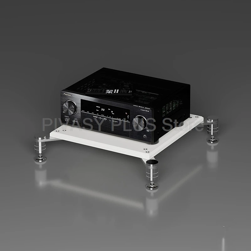 HiFi audio rack versterkerkast met trillingsisolatie ENF plaat 304 roestvrij staal multi-tier home theater