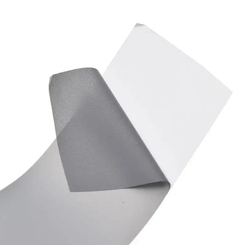 2 ซม.~ 5 ซม.การถ่ายเทความร้อนเทปสะท้อนแสง 5M แถบสะท้อนแสงสติกเกอร์สําหรับ DIY เสื้อผ้ากระเป๋ารองเท้าเหล็กบนความปลอดภัยเสื้อผ้าอุปกรณ์