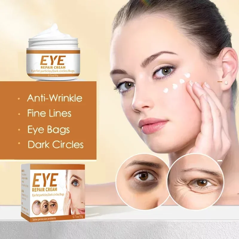 

Dark Circles Eye cream Remove eye bags Puffiness Anti-Wrinkle way work under eyes Lightening Moisturizing Whitening Skin Care