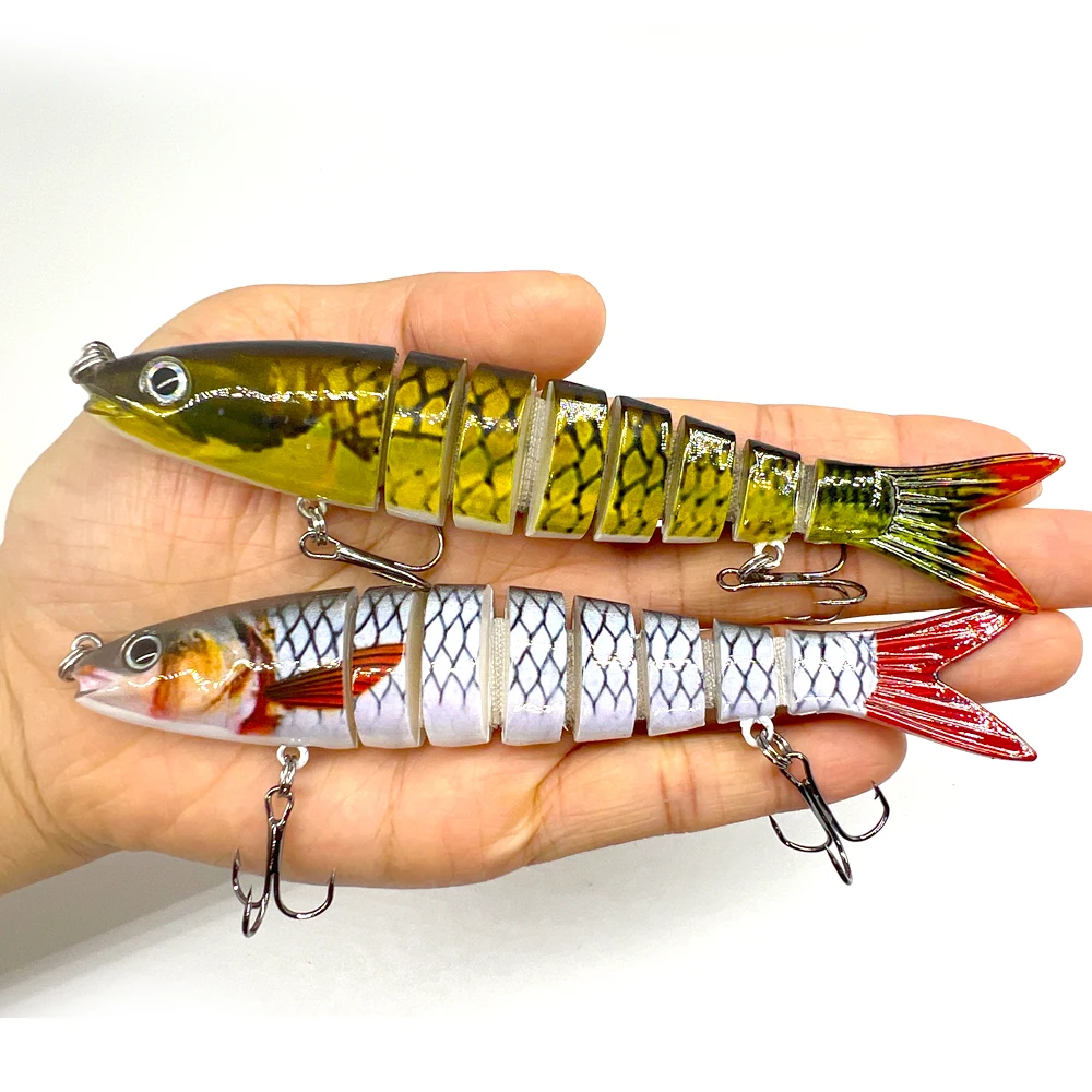 

10/14cm Sinking Wobblers Fishing Lures Jointed Crankbait Swimbait 8 Segment Hard Artificial Bait For Fishing Tackle Lure