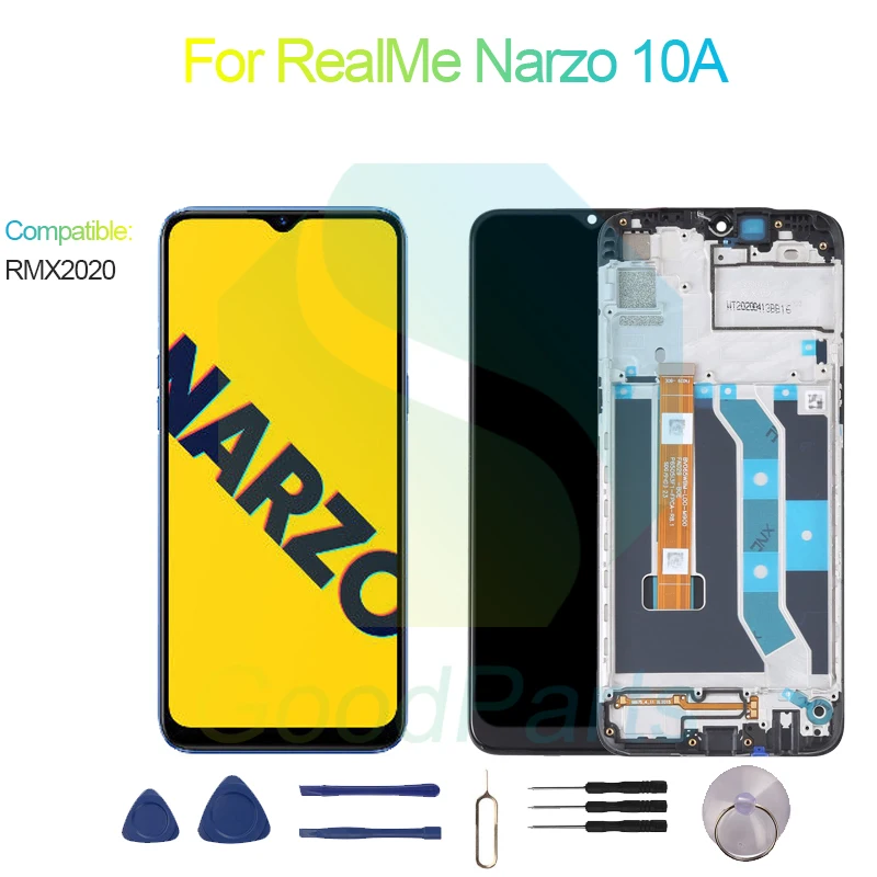 

For RealMe Narzo 10A Screen Display Replacement 1600*720 RMX2020 For RealMe Narzo 10A LCD Touch Digitizer