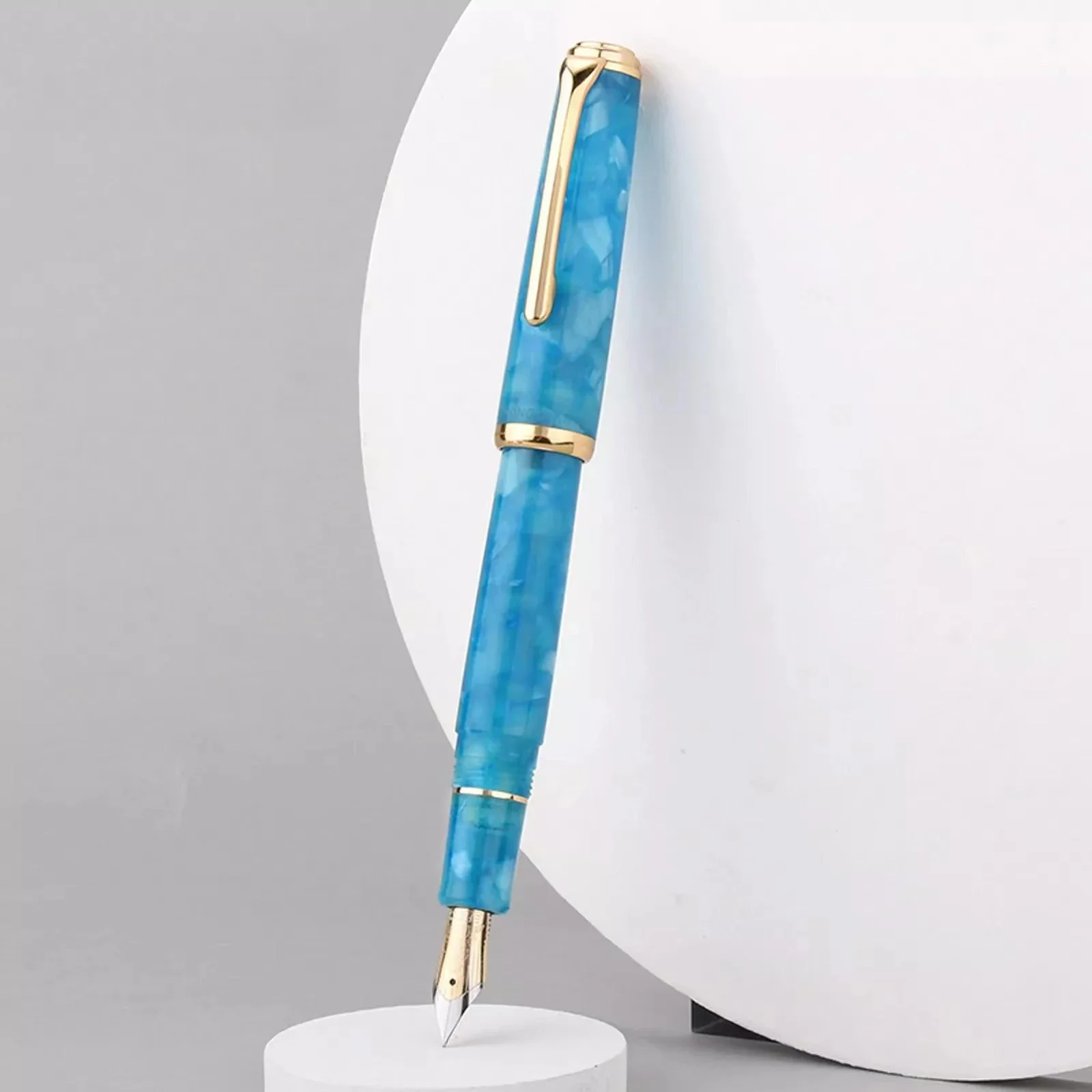 Hongdian N1 Acrylic Tianhan Fountain Pen High-End Calligraphy 0.5mm Nib Business Student Office Special Ink Gift Pen Stationery