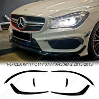 Front Bumper Lower Air Vent Canards For Mercedes Benz CLA Class W117 C117 CLA200 250 A45 AMG 2013-2015 Outlet Blade Cover Trim