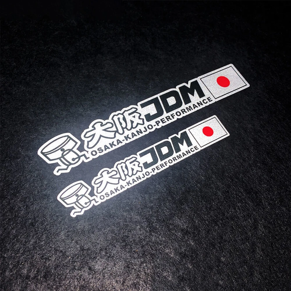 Osaka Stickers JDM Personalized Reflective Stickers Japan Modified Car Decoration Stickers Japanese Car Waterproof Stickers