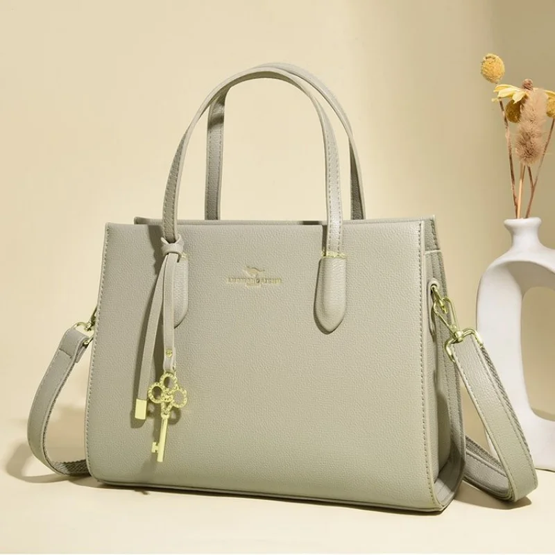 Bolsos de mano de moda para mujer hechos de cuero premium con estilo diario refinado de París informal ​