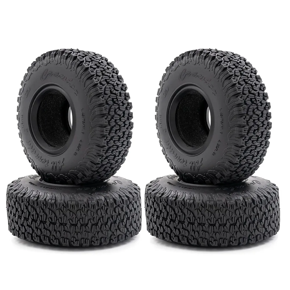 4 stücke 1,9 Zoll Gummi Reifen 110*45mm Für 1/10 Rc Crawler Auto Trax Trx4 Axial Scx10 Wraith Rc4wd Yikong Rgt Wrangler 1,9 Rad – Detail 3
