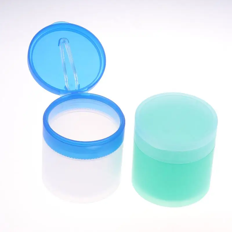 200 جرام مزيل ماكياج فارغ جرة كريم القطن مع الملقط غسول الجسم فرك حاوية مستحضرات التجميل السفر غطاء زجاجة محمولة #2