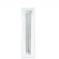 4Pcs Blackhead Remover Tool Set Ultra Fine Pore Extractor Needles Facial Acne Blemish Whiteheads Cleansing Beauty Kit 3