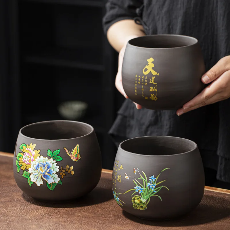 

Zisha large tea residue tank home water bottle to build water tea water tank waste water bucket kung fu tea with tea washing cup