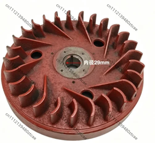 Diesel Engine Flywheel Assembly with Gear Ring, Universal Mechanical Replacement Parts for Small Fuel Power Equipment