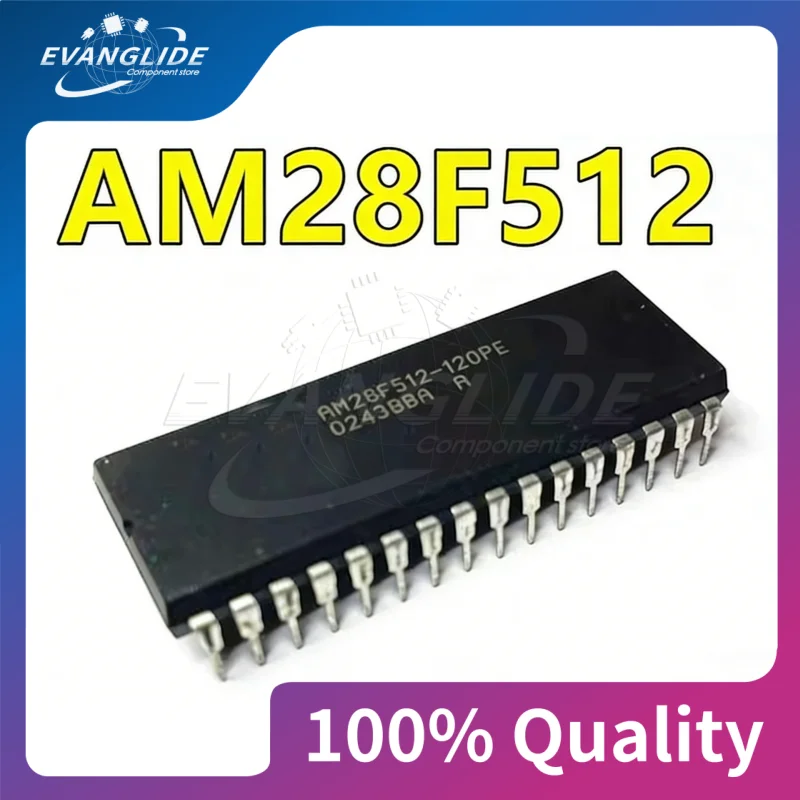 5 PCS/LOT 100%Quality & New AM28F512 28F512 AM28F512-150JC PLCC32 AM28F512-150PC DIP-32 memory