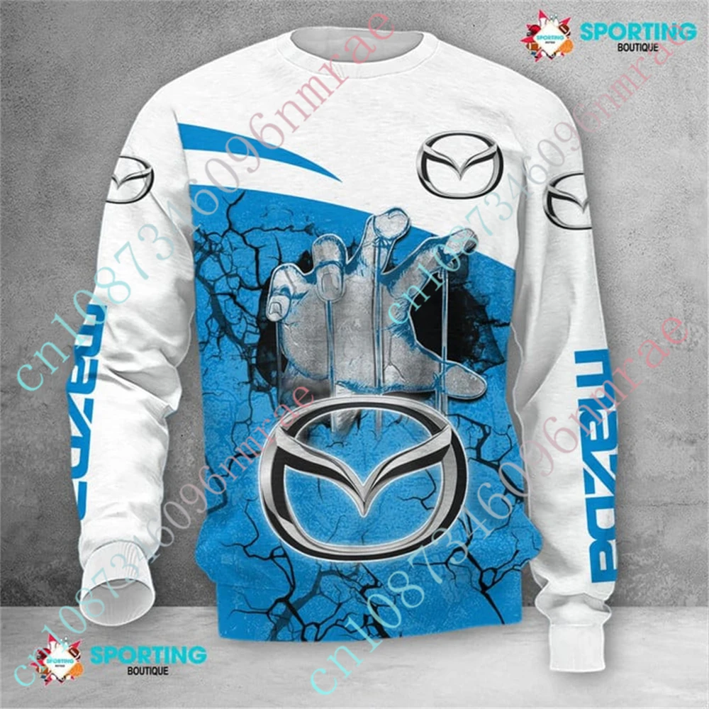 Mazda Clothing Unisex Oversized T-shirt Harajuku O Neck Long Sleeve Anime T Shirt For Men Women Casual Sweatshirt Custom Logo