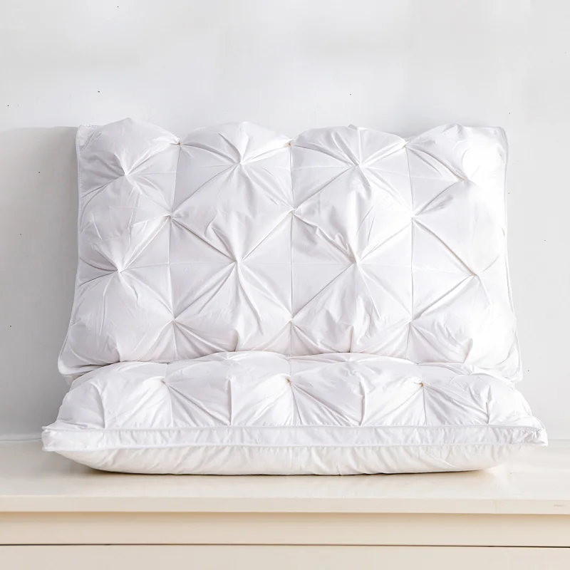 95 White Goose Down Pillow Five-star Hotel Standard Student Pillow Home Pillow Core Soothing Neck and Sleeping Aid Cotton Pillow