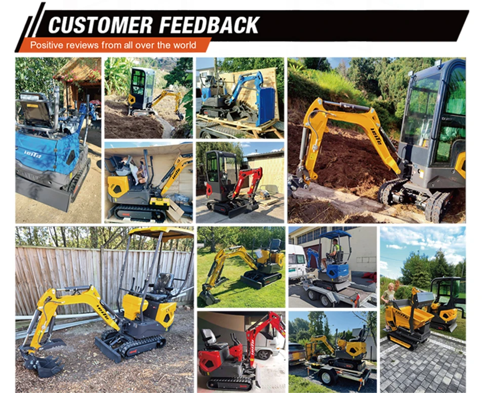 Schnelle Lieferung Multifunktionaler Mini-Bagger 1 Tonne Kleinbagger Raupenbagger für Landwirtschaft 2 Tonnen 3 Tonnen Maßgefertigt – Detail 12