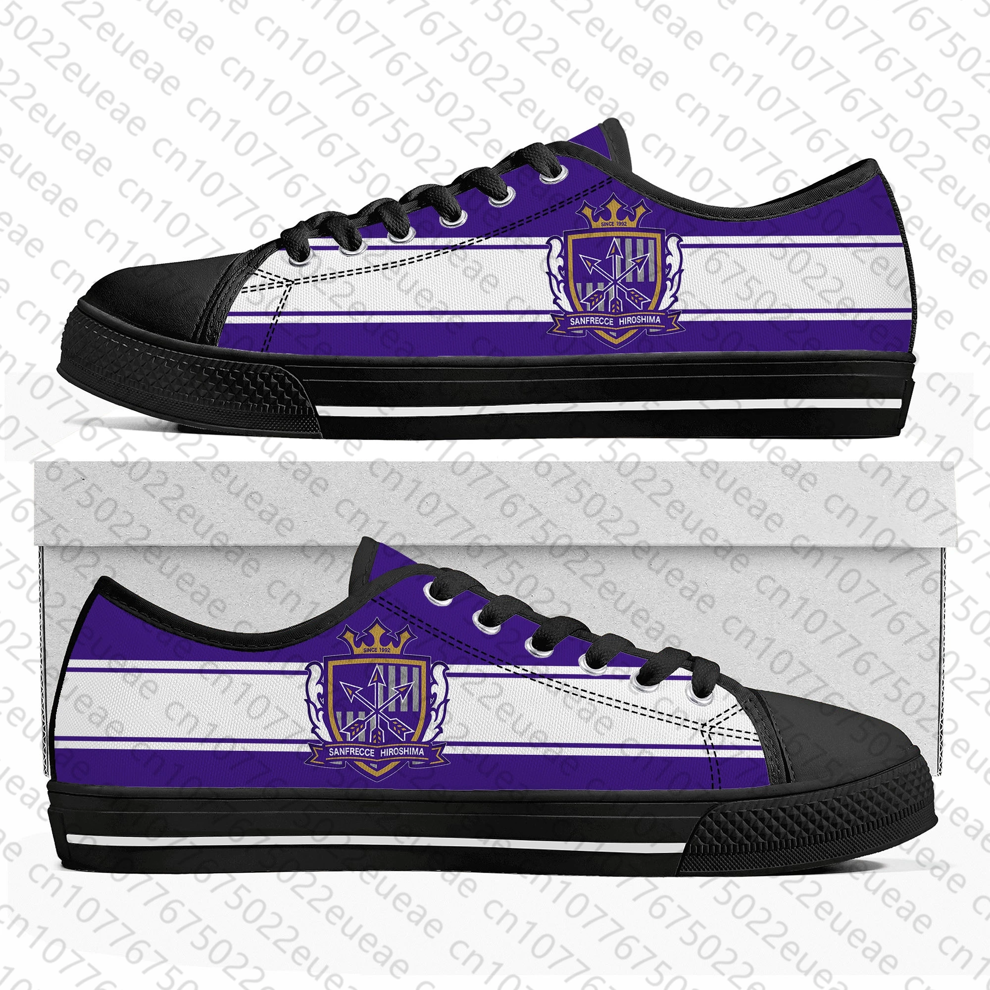 サンフレッチェ Sanfrecce Football Low Top Sneakers Mens Womens Teenager Canvas High Quality Sneaker Casual Custom Made Shoes Customize