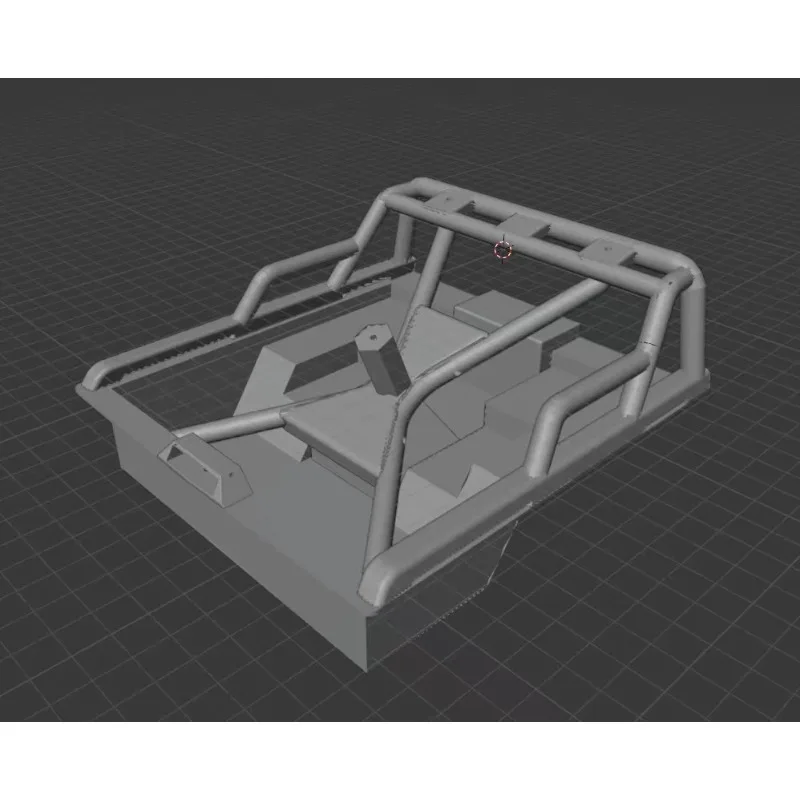 Upgrade Parts  For CROSSRC EMO X4 1/8 RC Crawler 3D Printed Drop Down Bed Roll Cage Spare Tire Carrier Bolt-On No-Drill Fit