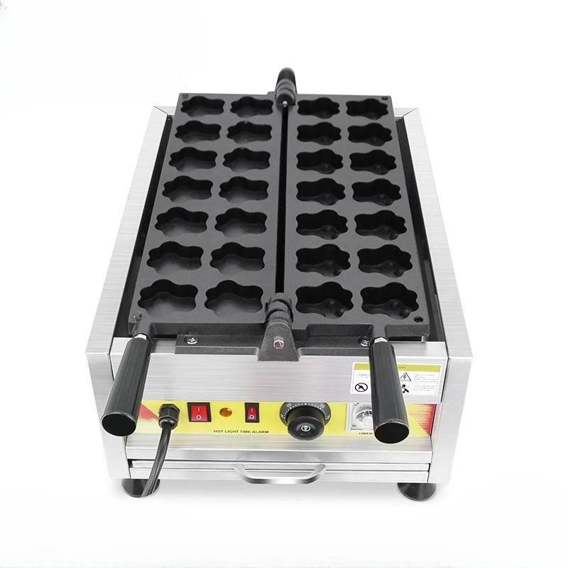 Waffle machine Commercial electric scone machine Paws Muffins Flip electric cake stall left and right Baking snack equipment
