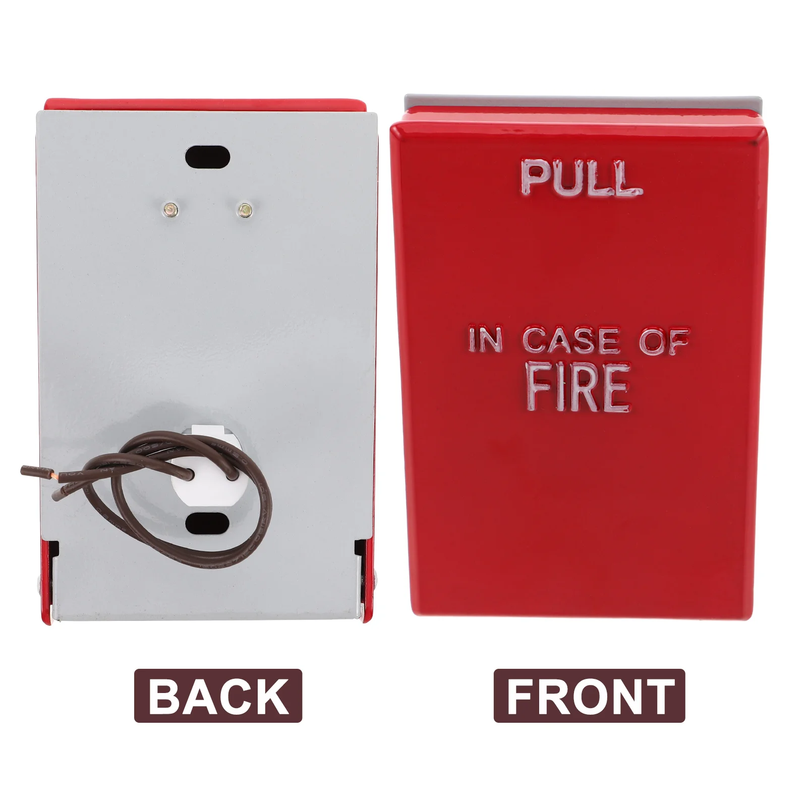 Fire Safety Alarm Button Manual Pull Station High-Sensitivity Red Cover Emergency Alert for Office School Hotel Mall Safety