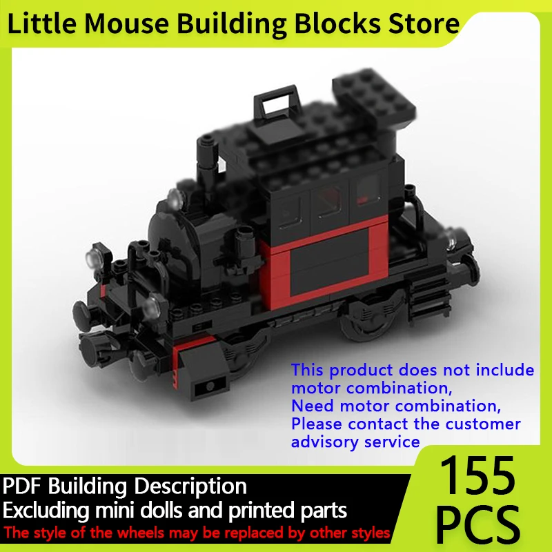 

City Car Model MOC Building Bricks Model 13 Electric Locomotive Modular Technology Gifts Holiday Assemble Children Toys Suit