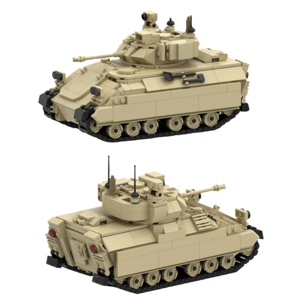 MOC Serie Militare Tracked Veicolo Da Ricognizione Blindato Building Blocks Set M3A3 Bradley Modello di Carro Armato Giocattoli del Ragazzo Regalo Di Compleanno