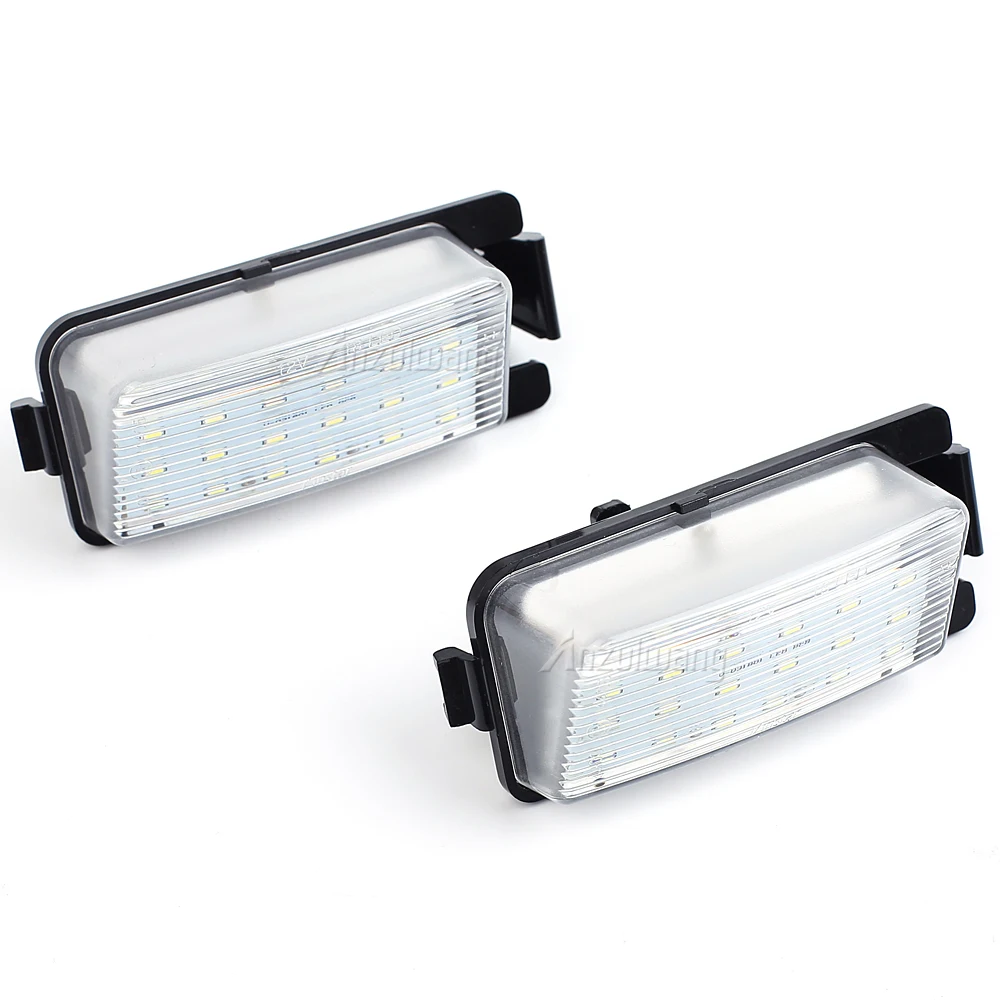 2Pcs Led License Plate Light Number Plate Lamp Fit For Nissan Tiida Livina Versa For Infiniti Nissan Skyline V36 G35 G37 350Z