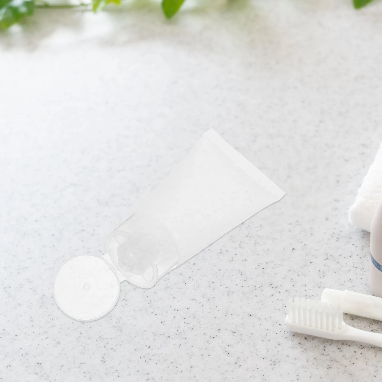 

20Pcs Travel Containers Refillable Lotion Squeeze Bottles for Hand Cream Toothpaste Compact Leak Proof Frosted Finish