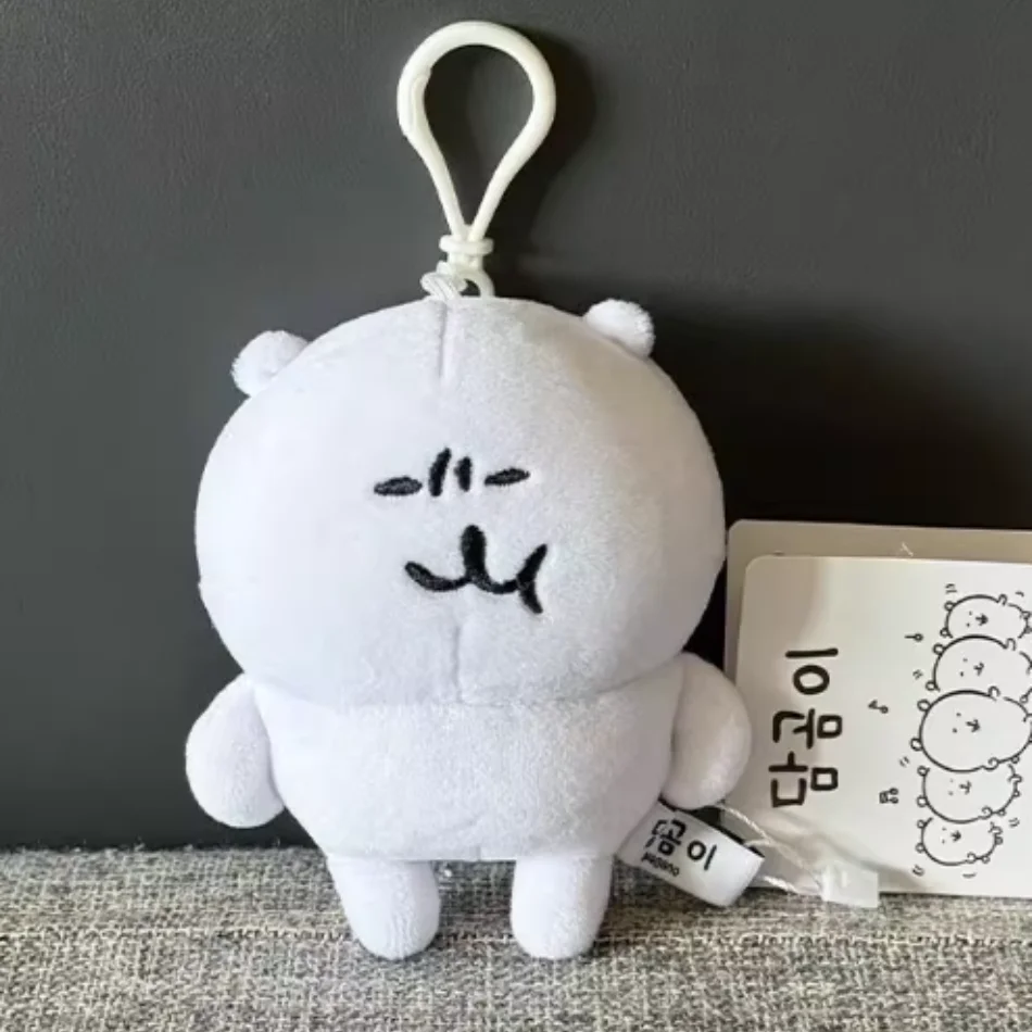 Niedlicher selbstironischer Bären-Plüsch-Schlüsselanhänger, süßes hängendes Ornament, Kawaii-Cartoon-Puppe für Taschen, Rucksäcke, Autoschlüssel, lustige Geschenkidee – Detail 9