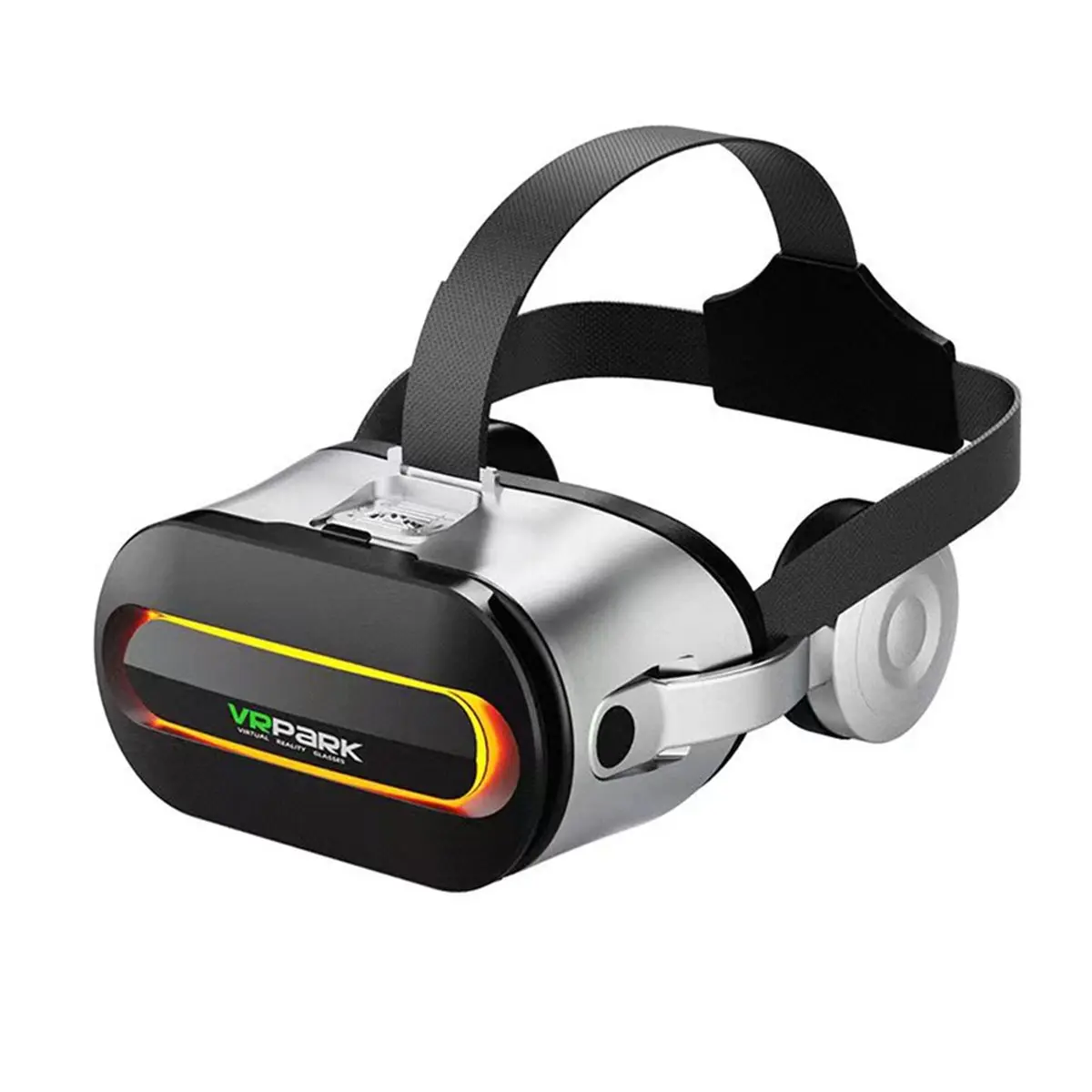 Y540A*☀▃ 3D Virtual Reality Headset Bluetooth Devices Helmet Lenses Goggles Smartphone Phone Headphones Mobile Game B