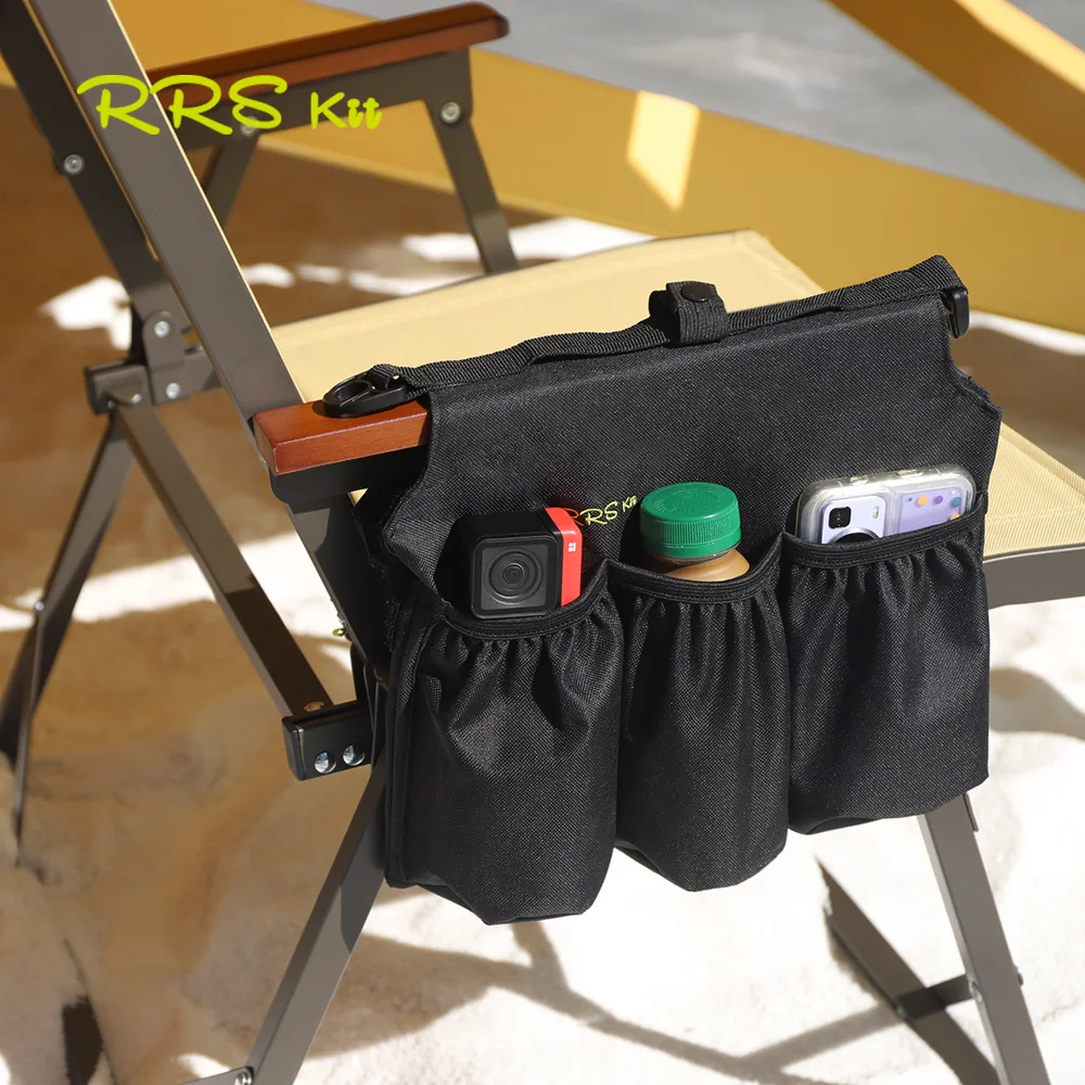 RRSkit Multifunctional Tools Storage Bag ﻿Outdoor Camping Folding Chair Armrest Hanging Bag Portable Folding Chair Side 224g 