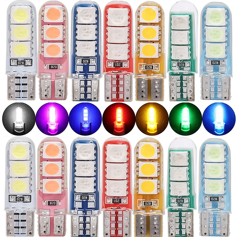 

Auto T10 5050 6SMD Indicator Light Signal Lights Flashing Brake Lamp Position Lamps Directional Light Automotive Accessories