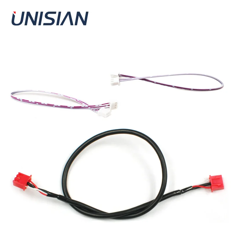 UNISIAN 2P/3P XH2.54mm Audio Cable Male to Male Terminal Dual Head Signal Shielded Wire