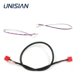 UNISIAN 2P/3P XH2.54mm Audio Cable Male to Male Terminal Dual Head Signal Shielded Wire