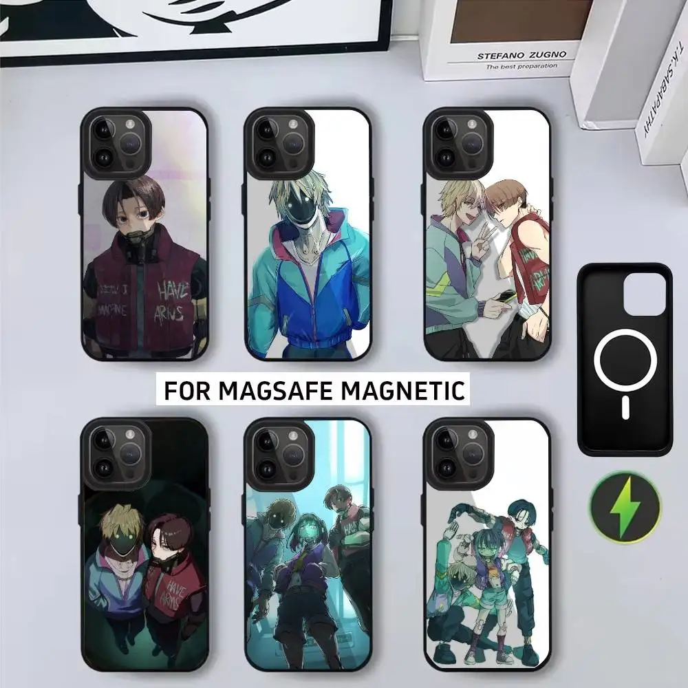 

M-Milky S-Subway K-Kurt M-Max-es Phone Case For iPhone17,16,15,14,13,12,11 Plus,Pro Magnetic with Magsafe Wireless Charging