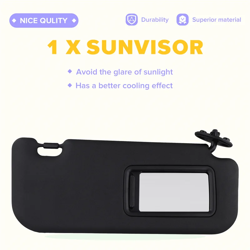 

ABXN-Car Sunshield Sunvisor Interior Sun Visor For Toyota Corolla 2019-2024