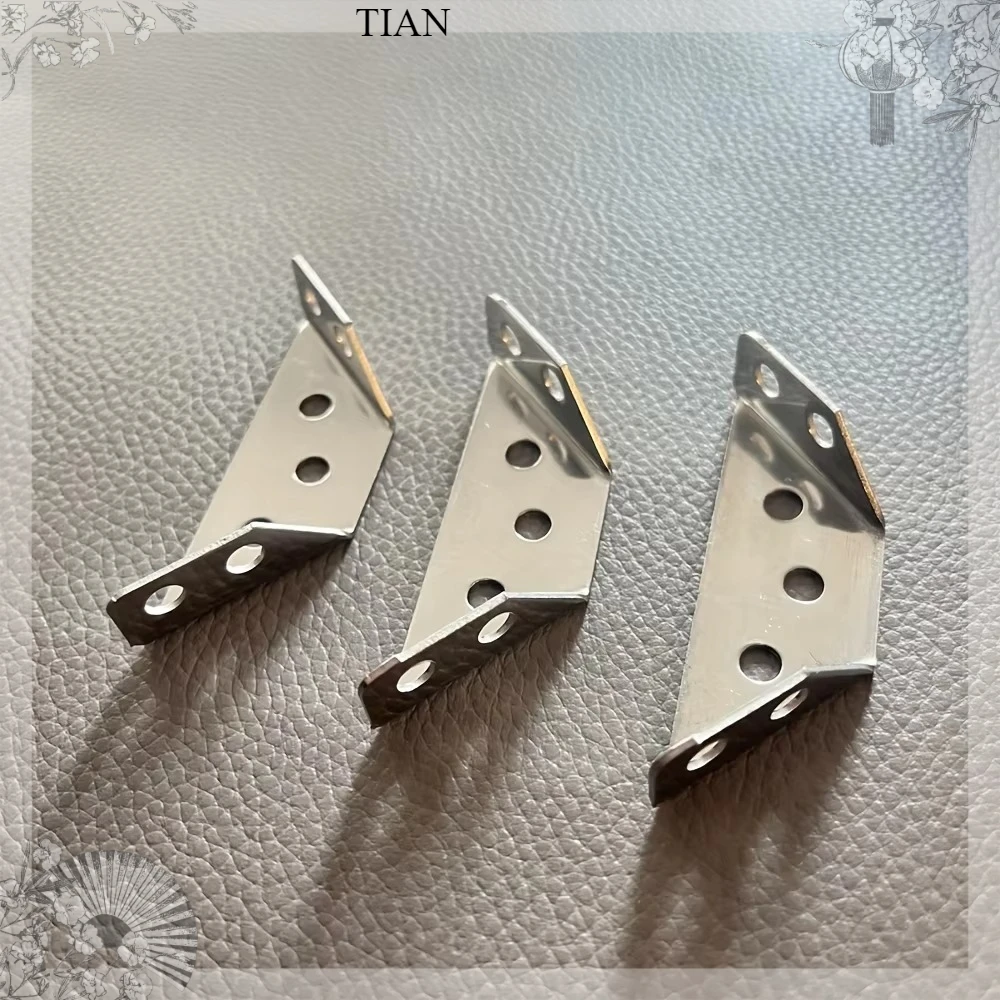 TIAN    10 Sets Stainless Steel Corner Connector, Right Angle Thickened Brackets, Laminate, Furniture, Cabinet Hardware