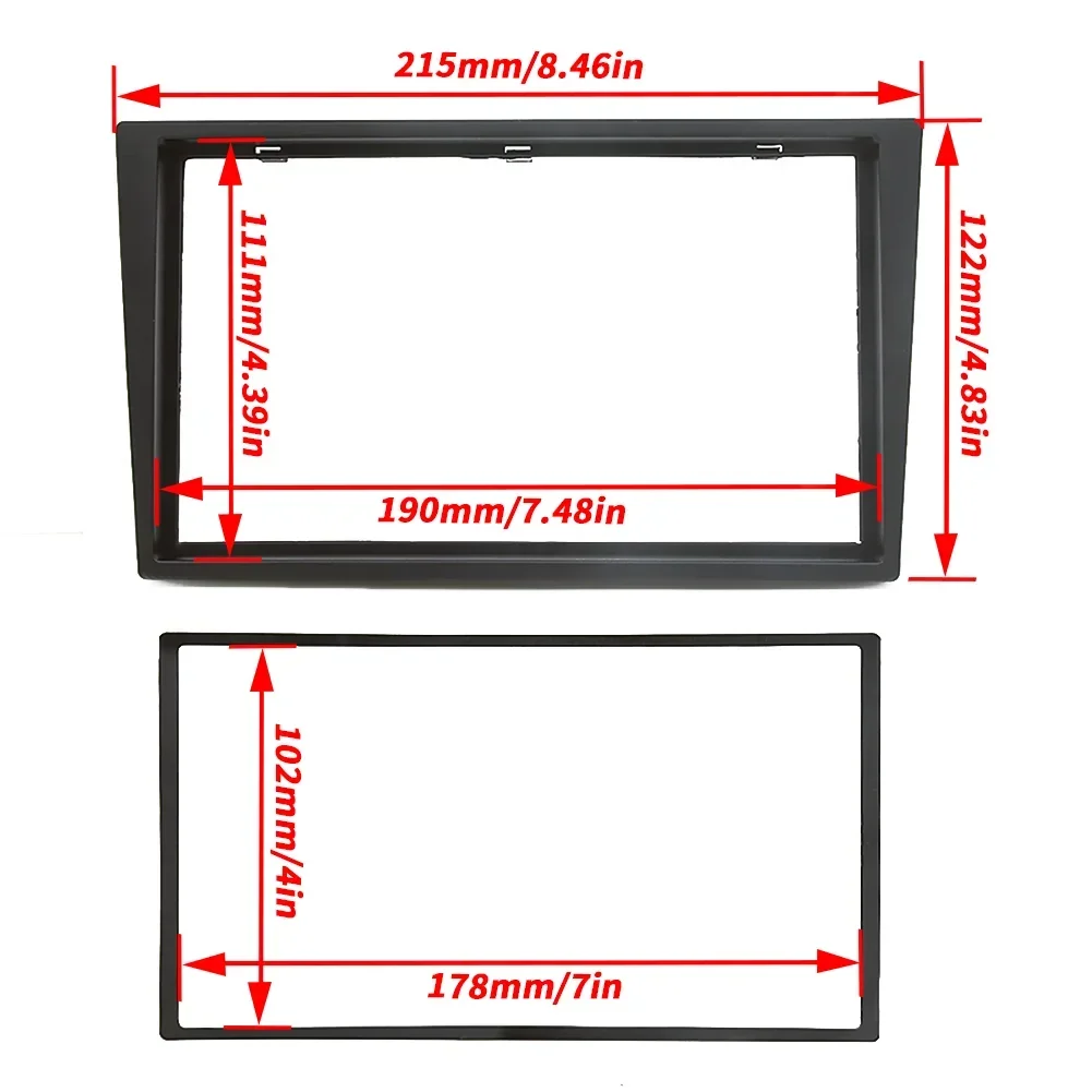 

WF-Radio Stereo Panel for Opel Astra Antara Corsa Zafira Double 2 Din Fascia Dash Installation Trim Kit Face Plate Bezel