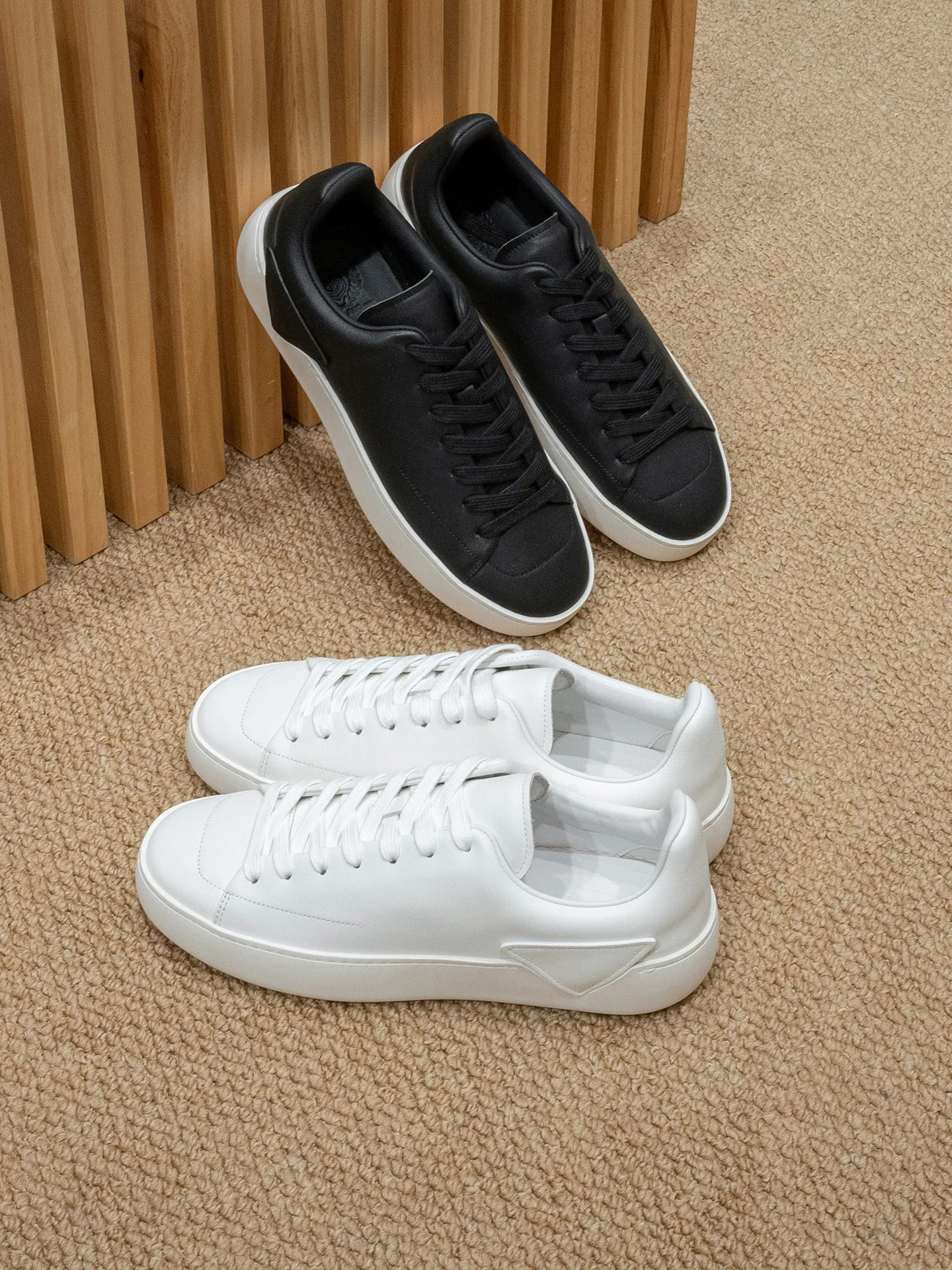 PR cowhide upper sheepskin inner old money wind platform casual board shoes