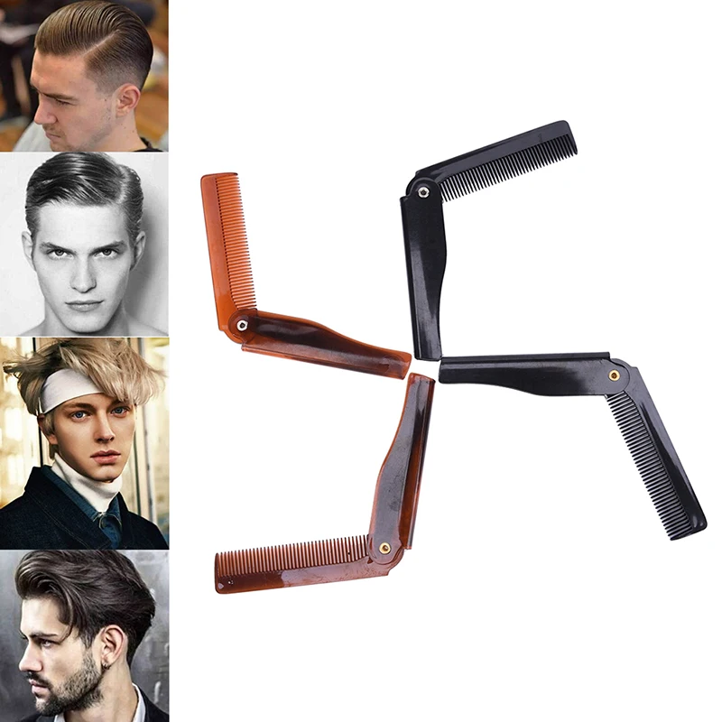 

1Pc Foldable Hair Comb Pocket Clip Hair Moustache Beard Comb Hair Styling Tool