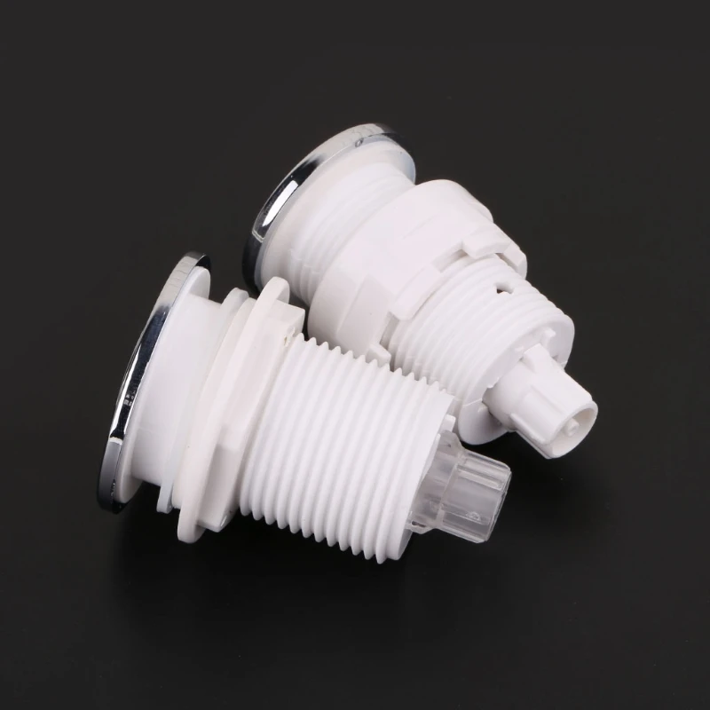 On Off Push Air Switch Button 28mm/32mm For Bathtub Spa Waste Garbage Disposal Whirlpool Pneumatic Switch Silver images - 6