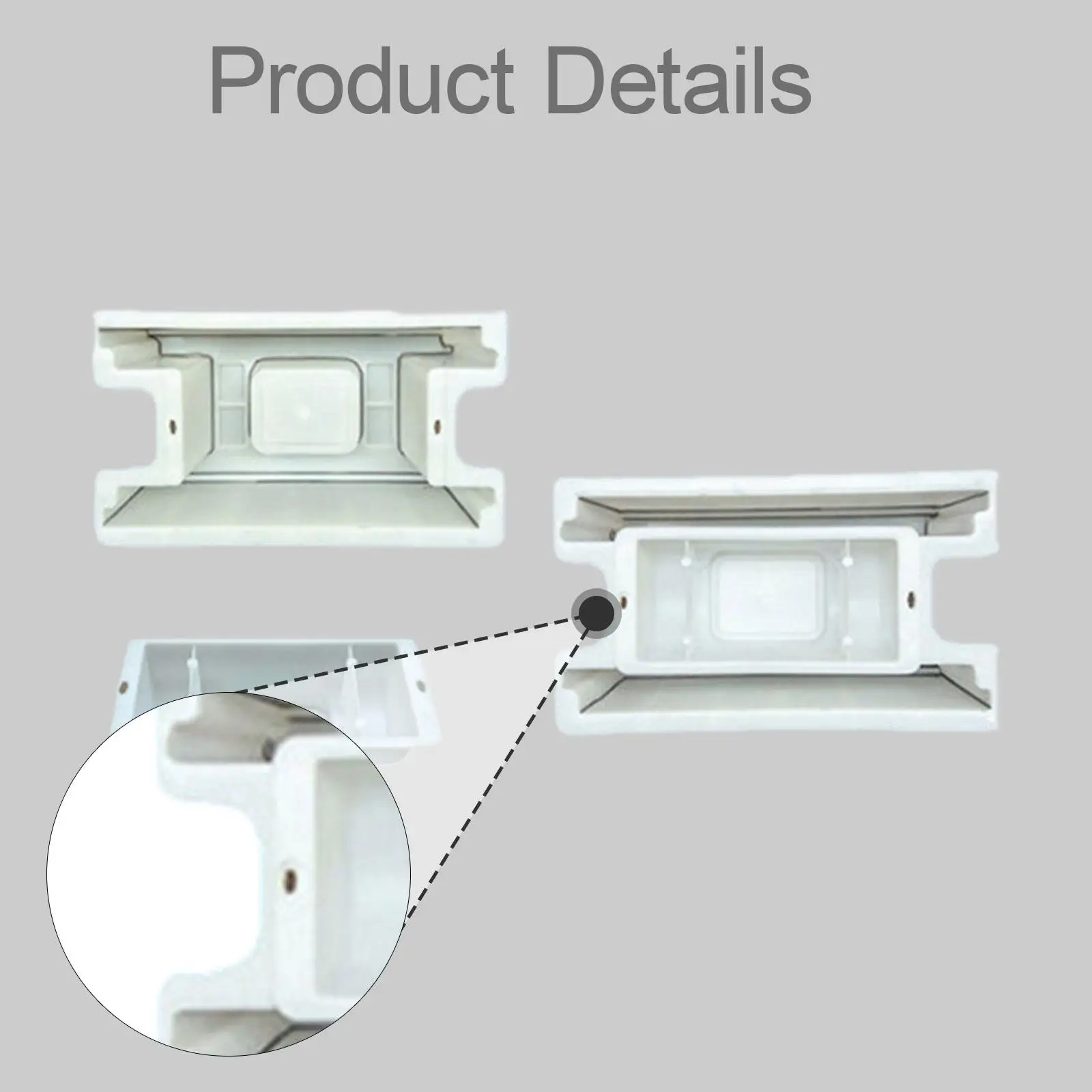 Simulated DIY Garden Shaft Wall Making Model Reusable Smooth Plastic Form for Path and Well Construction