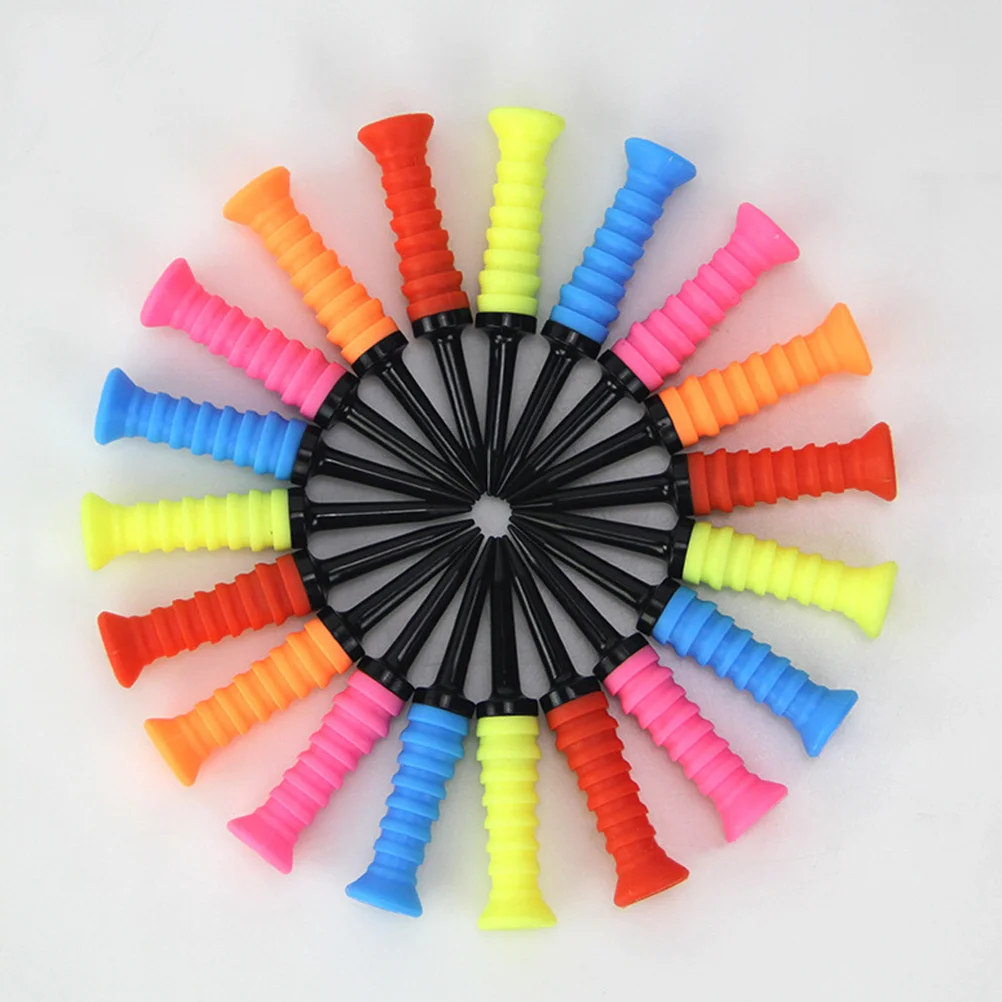 

5Pcs Golf Tees High Quality Plastic Light But Strong Resistant to Wear Low Resistance Tip Flat Design for Easy Placement Visible